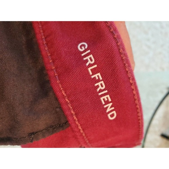 St Johns Bay Womens Red Slash Mid Rise Flat Front Girlfriend Chino Pants Size 18 - Picture 9 of 15